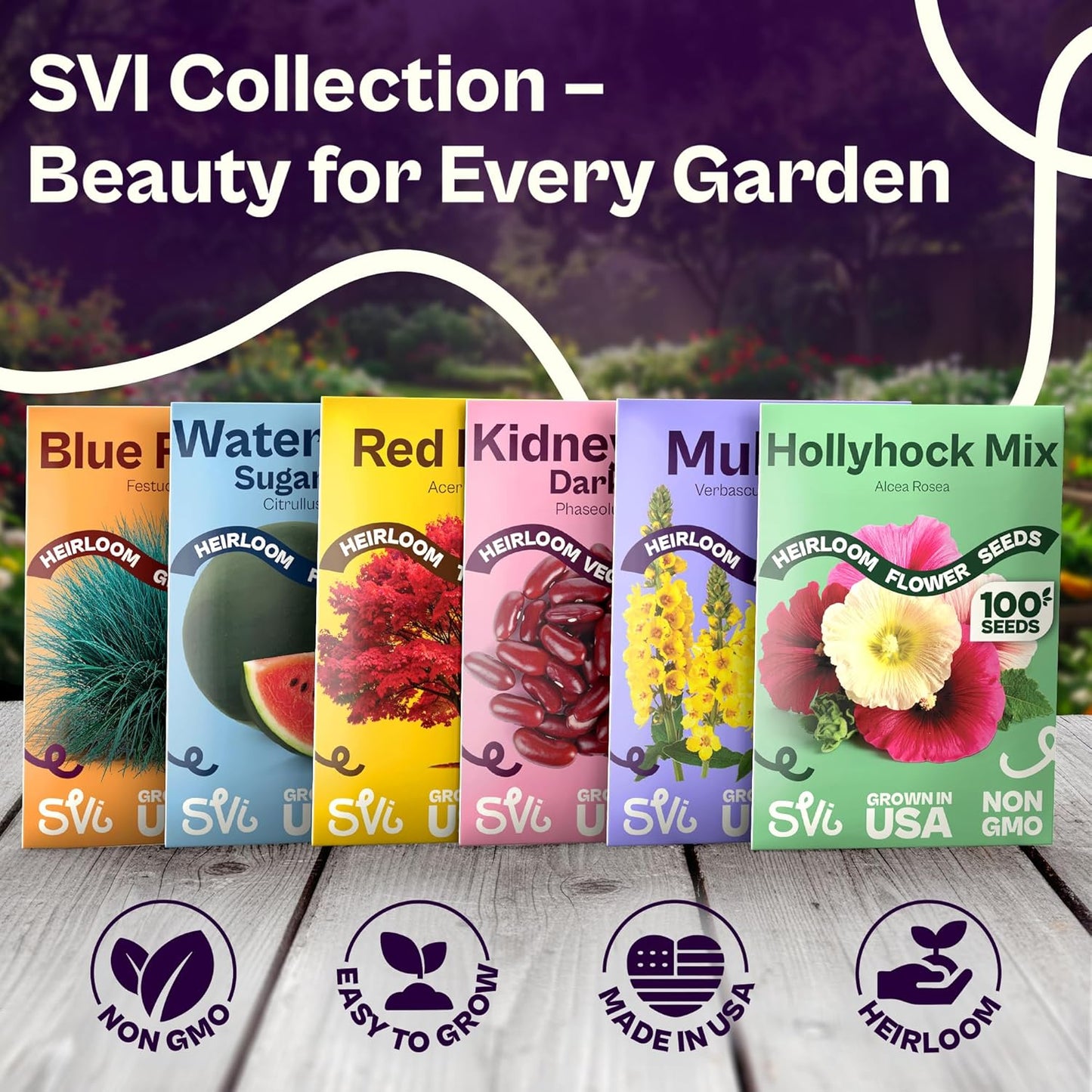 SVI 1500 English Lavender Seeds for Planting (Lavandula angustifolia) – Fragrant Perennial Lavender Flowers – Heirloom Herb Seeds for Borders, Herb Garden & Containers, Wildflower Meadows