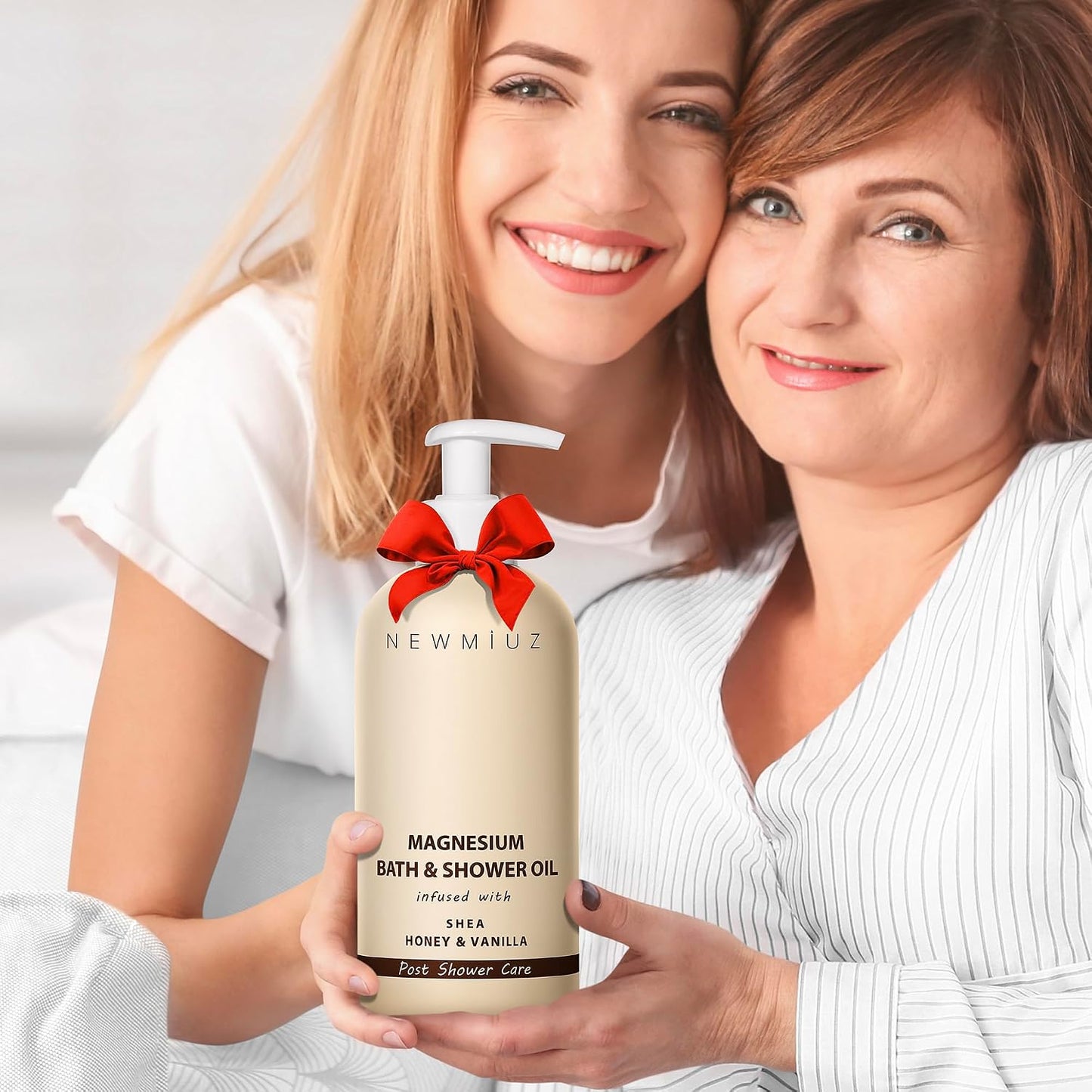 New Miuz Magnesium InShower Body Conditioner Soft Skin Post Shower Care Moisturizer for Body Legs Bath Oil for Dry Skin Shea Butter Honey Vanilla Self Care Spa Gift