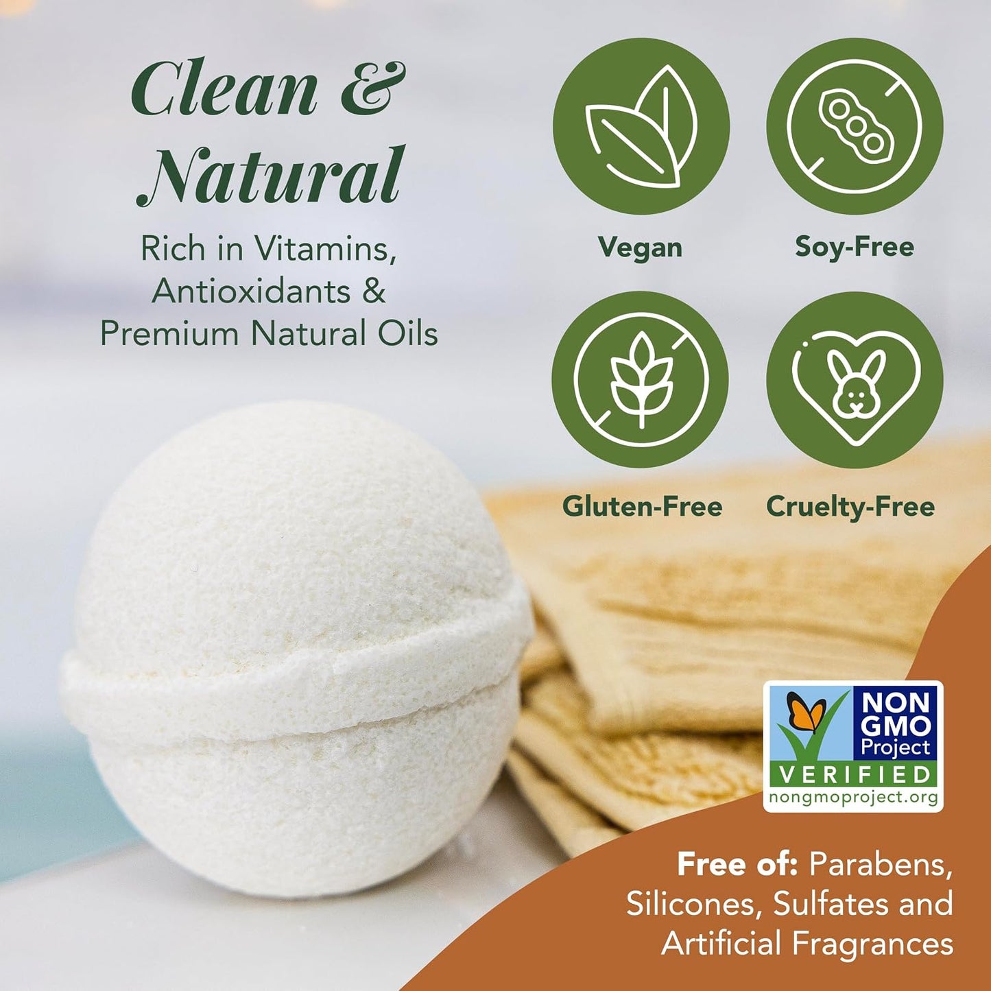 Saavy Naturals Bath Bombs – Relaxing Foaming Fizz Bubbles, Organic Bath Bombs for Women and Kids with Jojoba Oil - Gentle for Sensitive Skin - Made in USA - Tropical Coconut (1 Pack) - 12 oz