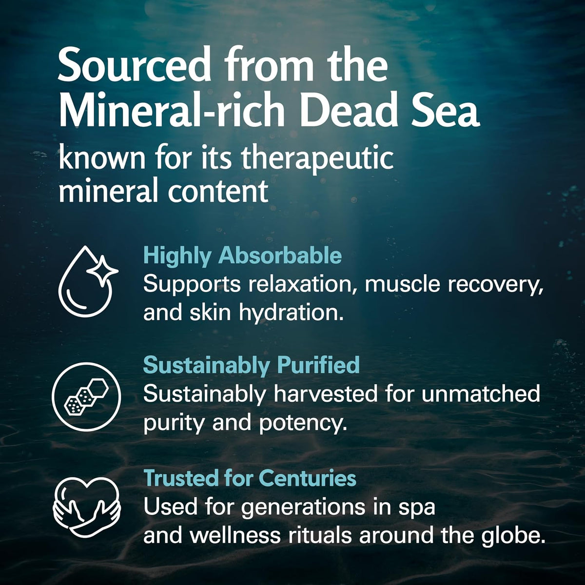 Magnesium Flakes for Bath, Dead Sea Salt, MSM &amp; Stem Cells, 28 oz by M3