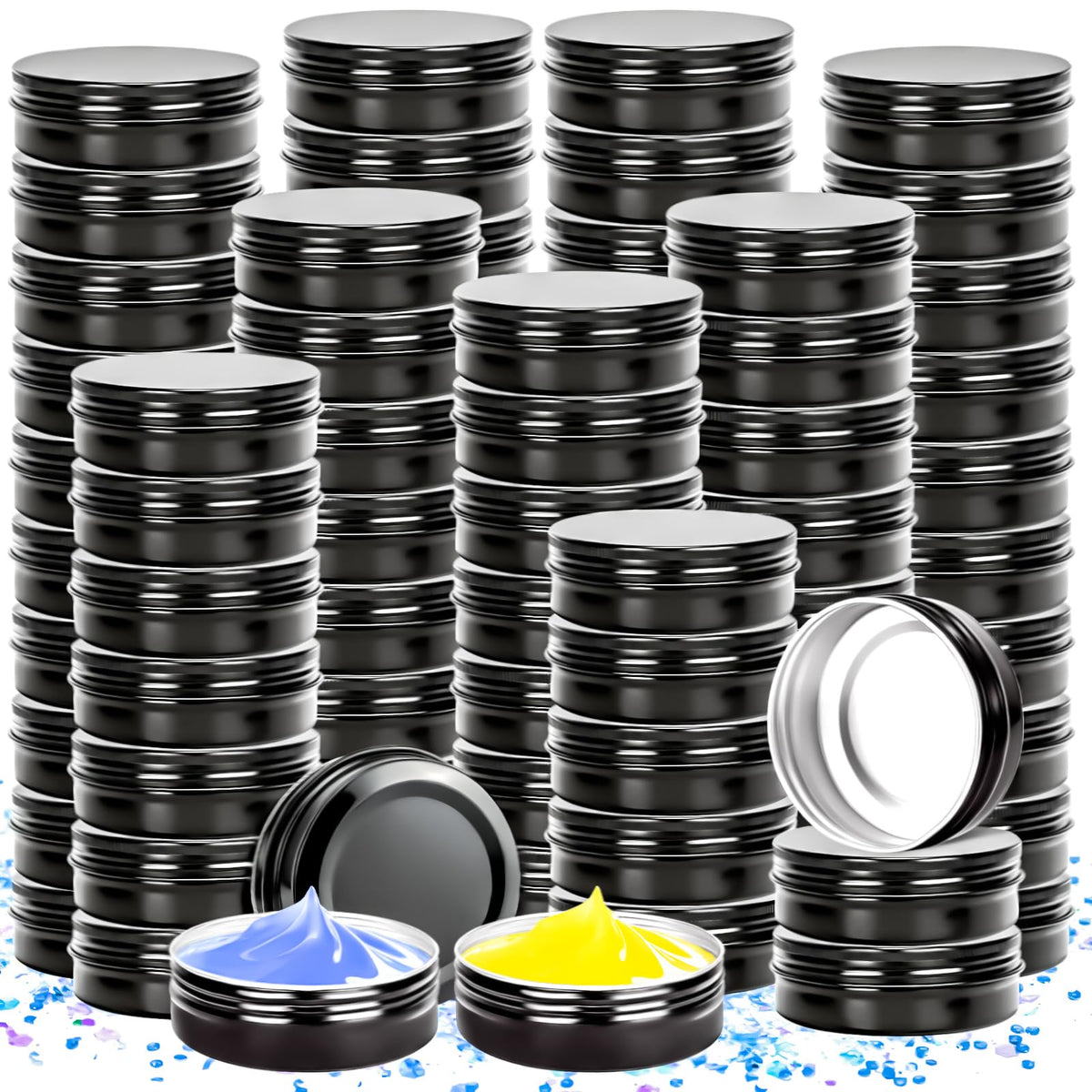 50 Pack 1oz Tin Jars