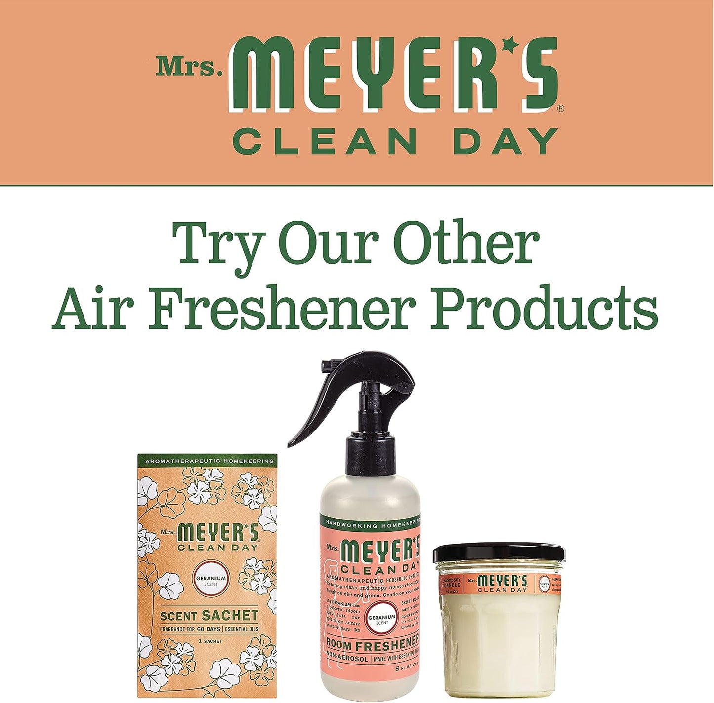 Mrs. Meyer's Geranium Room Freshener 8 Fl oz (Pack of 1)