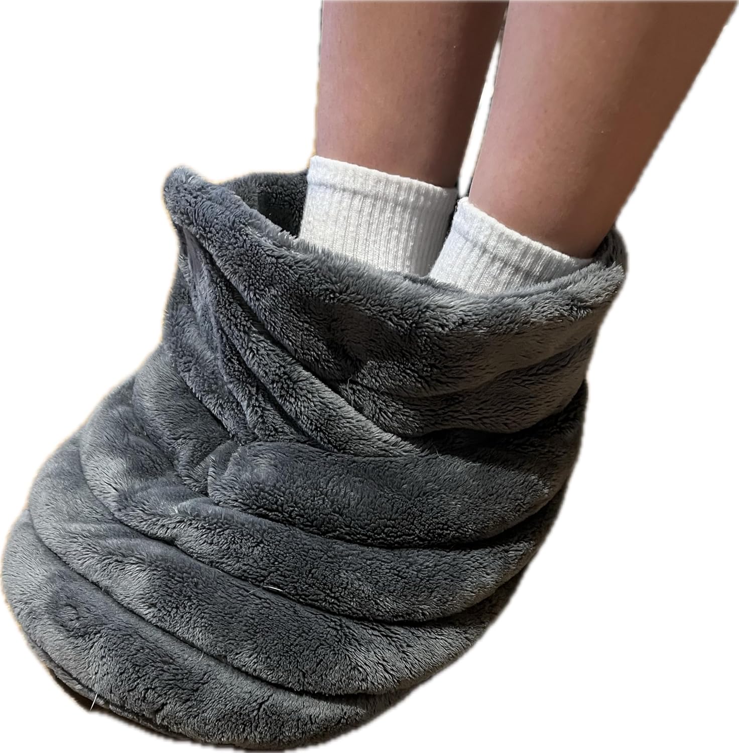 Cozy Microwavable Foot Warmer with Soft Fleece - Soft Comfort hot Pack for feet – Small-Med - Reusable Heat Pack for Cold Feet, Soothing Pain & Relaxation – No Charging, just Heat and Relax