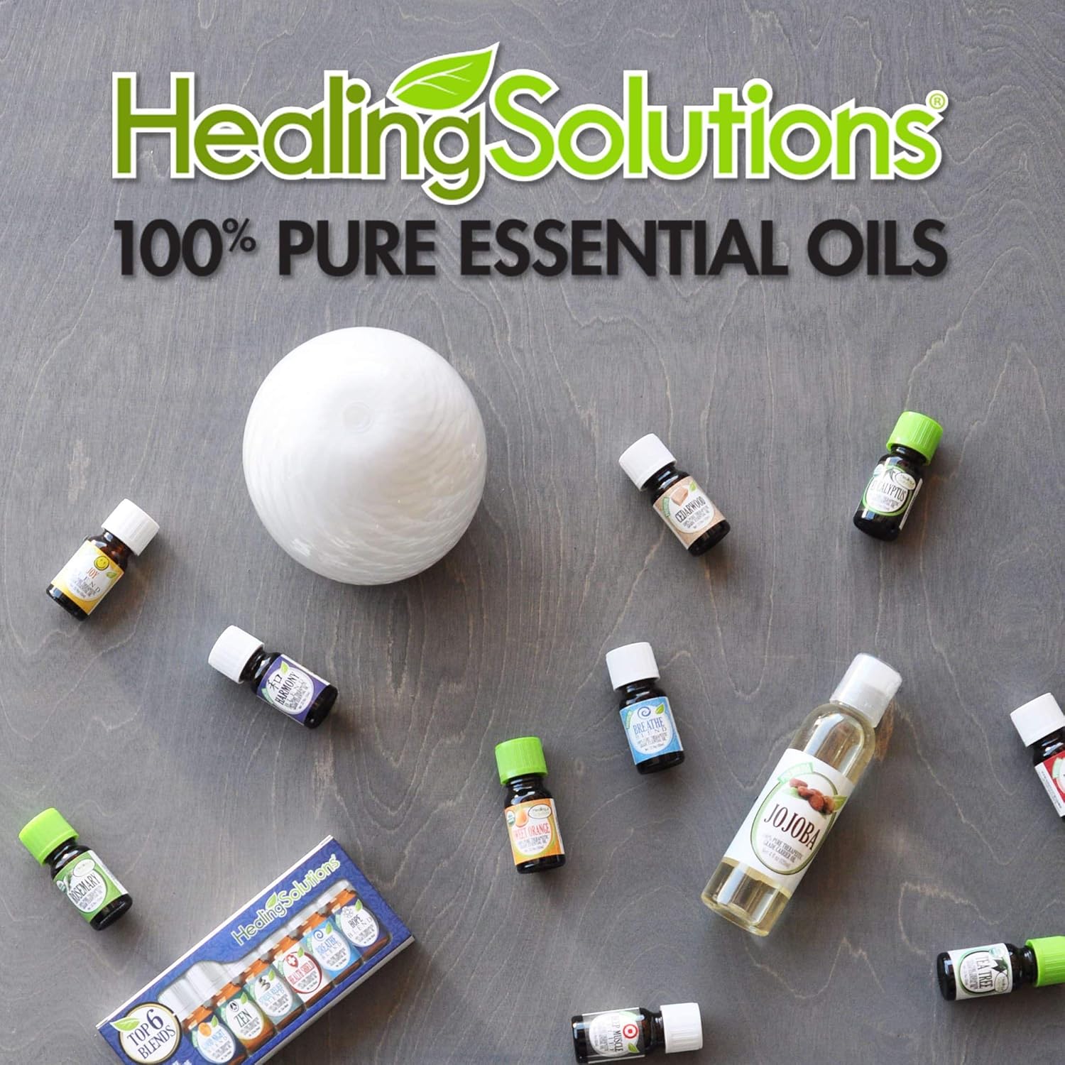 Healing Solutions Cedarwood Essential Oil 10ml (0.33 oz), Organic, Pure, Undiluted, Therapeutic Grade, for Hair, Diffuser, and Skin