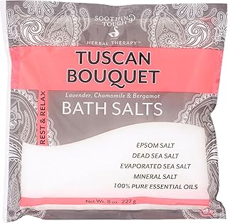 Soothing Touch Tuscan Bouquet Bath Salts Pouch, Floral, 8 Oz