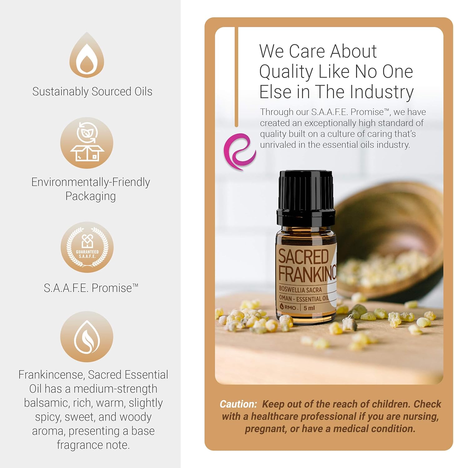 Rocky Mountain Oils Sacred Frankincense Essential Oil - Aromatherapy Essential Oils for Diffusers, Topical Massage Oil for Massage Therapy and Skin Care, and Household - 5ml