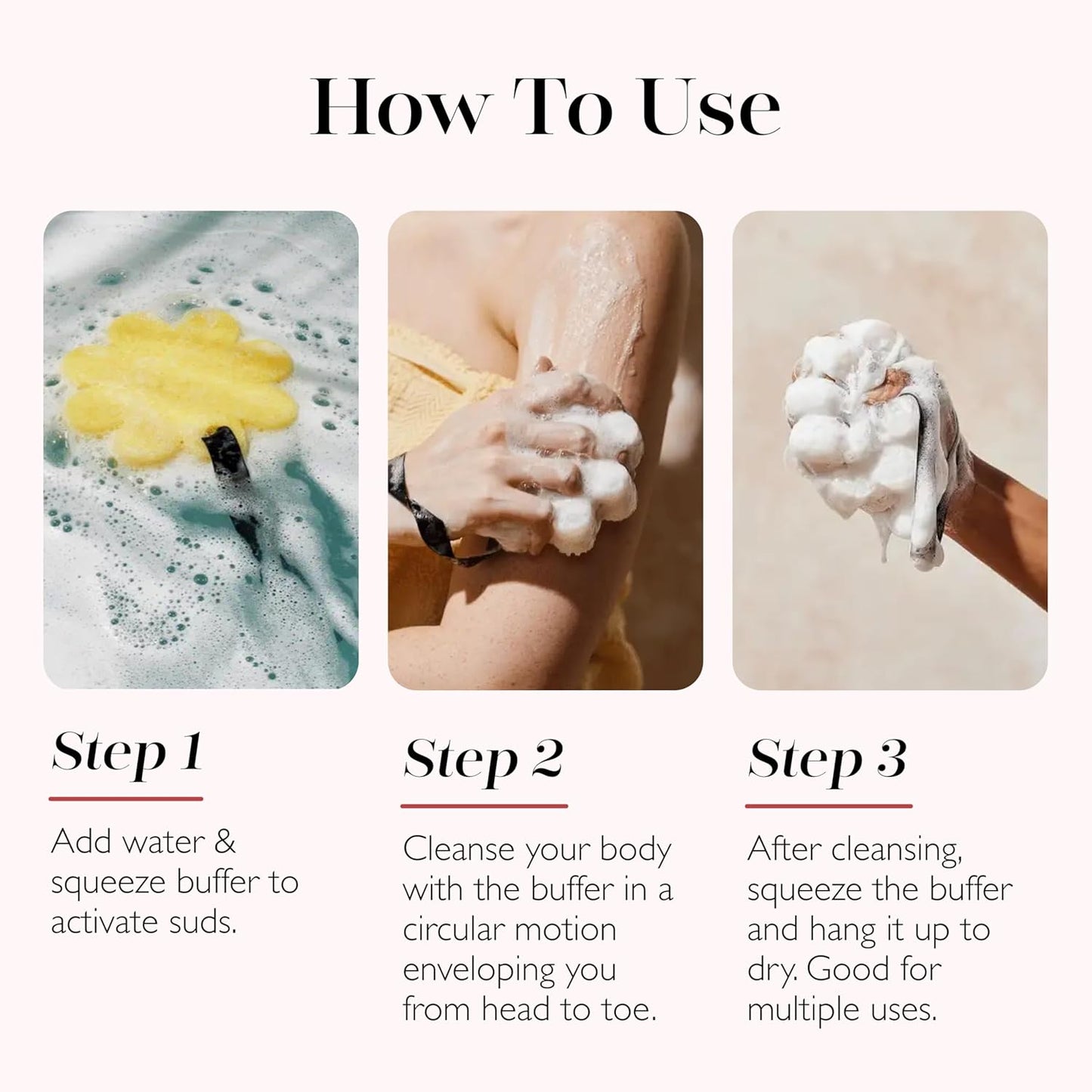 Spongellé French Lavender Wild Flower Bath Sponge | Built-in Body Wash & Body Scrubber, Shower Loofah Sponge for Women | 14+ uses