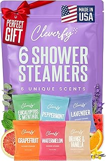 Cleverfy Shower Steamers Aromatherapy - Birthday Gifts for Women, Mom, Wife, Grandma, Her, Best Friend, Daughter, Sister, Teens & Girlfriend - 6 Tablets