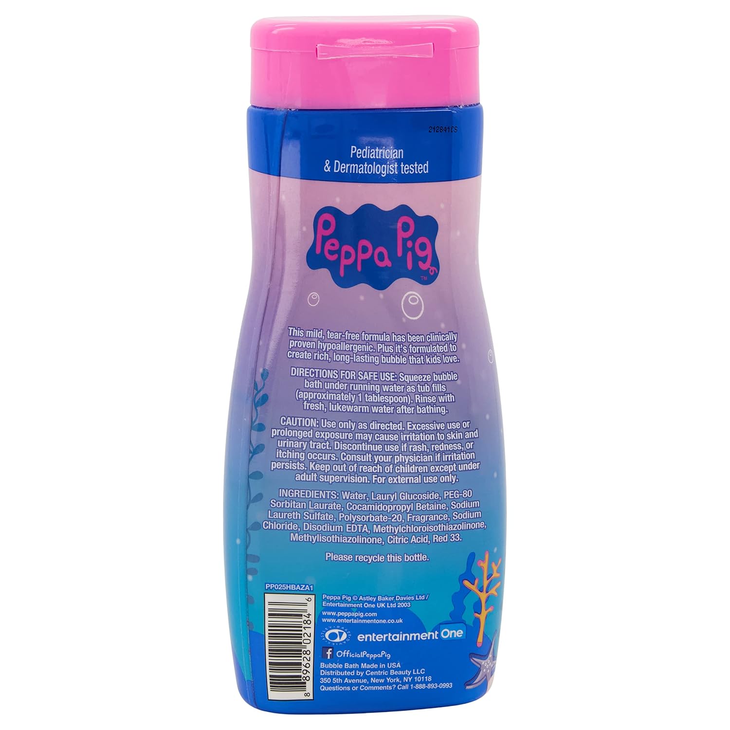 Peppa Pig Bubble Bath 24 Ounce Bubble Gum