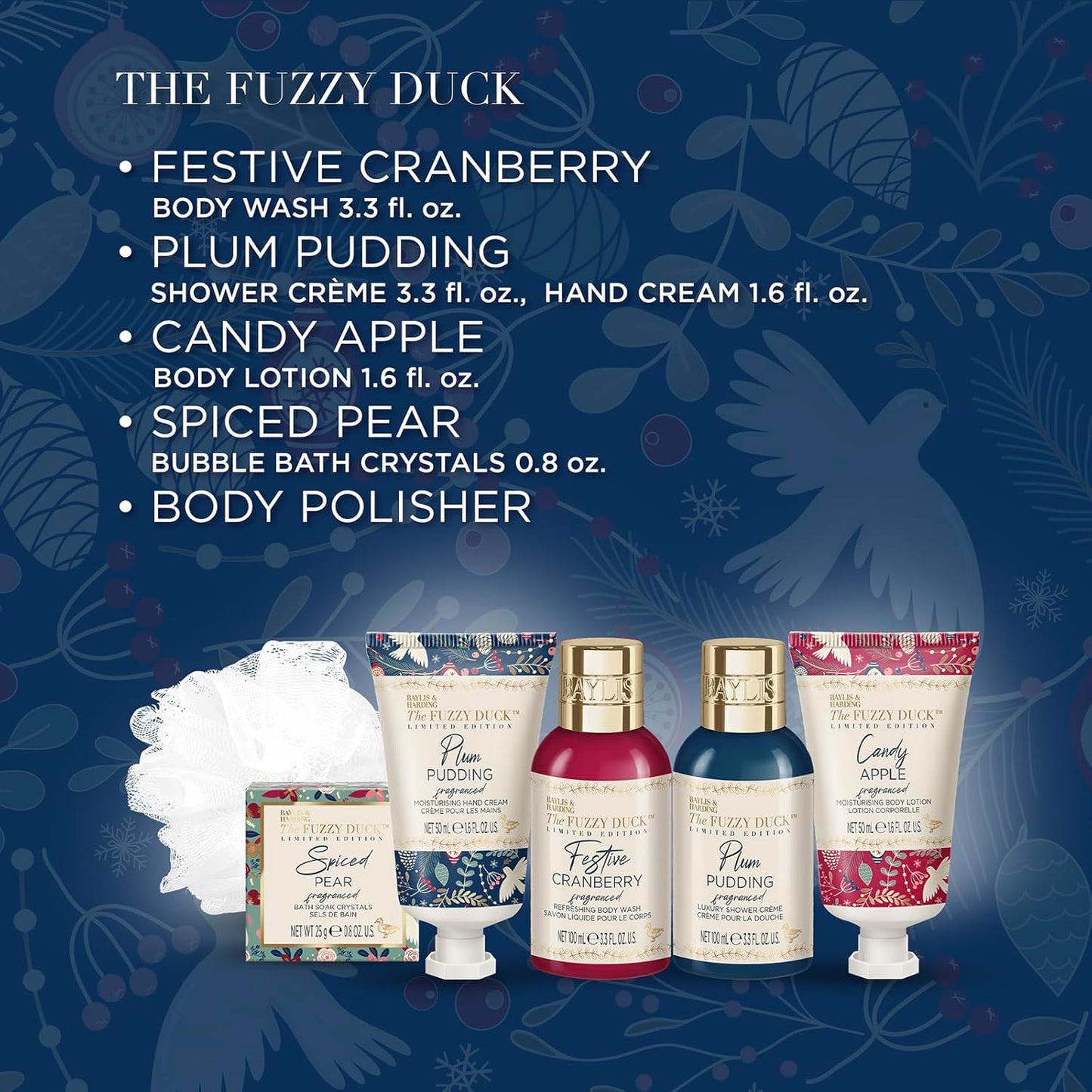 Baylis & Harding The Fuzzy Duck Winter Wonderland Luxury Pamper Present Gift Set For Women - Vegan Friendly