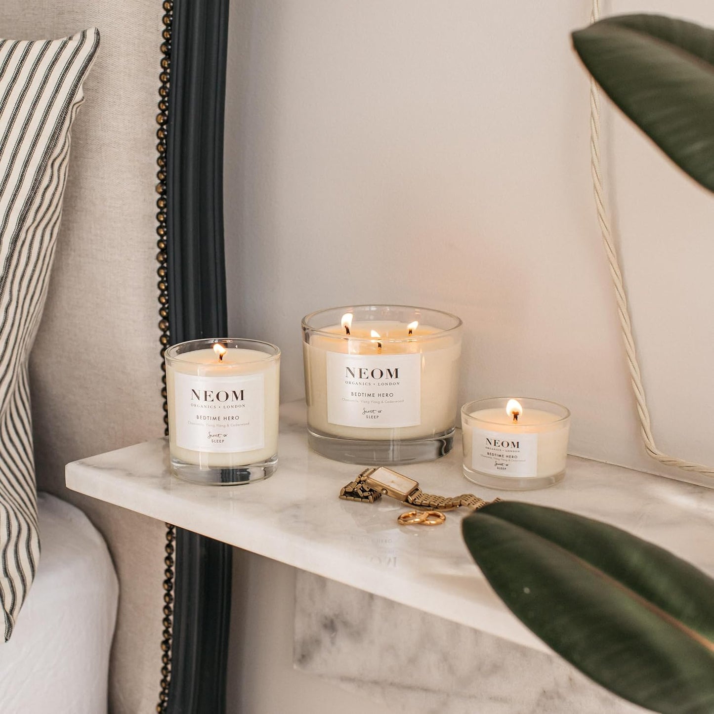 'NEOM- Perfect Night's Sleep Scented Candle, Travel Size | Lavender & Jasmine | Essential Oil Aromatherapy Candle | Scent to Sleep