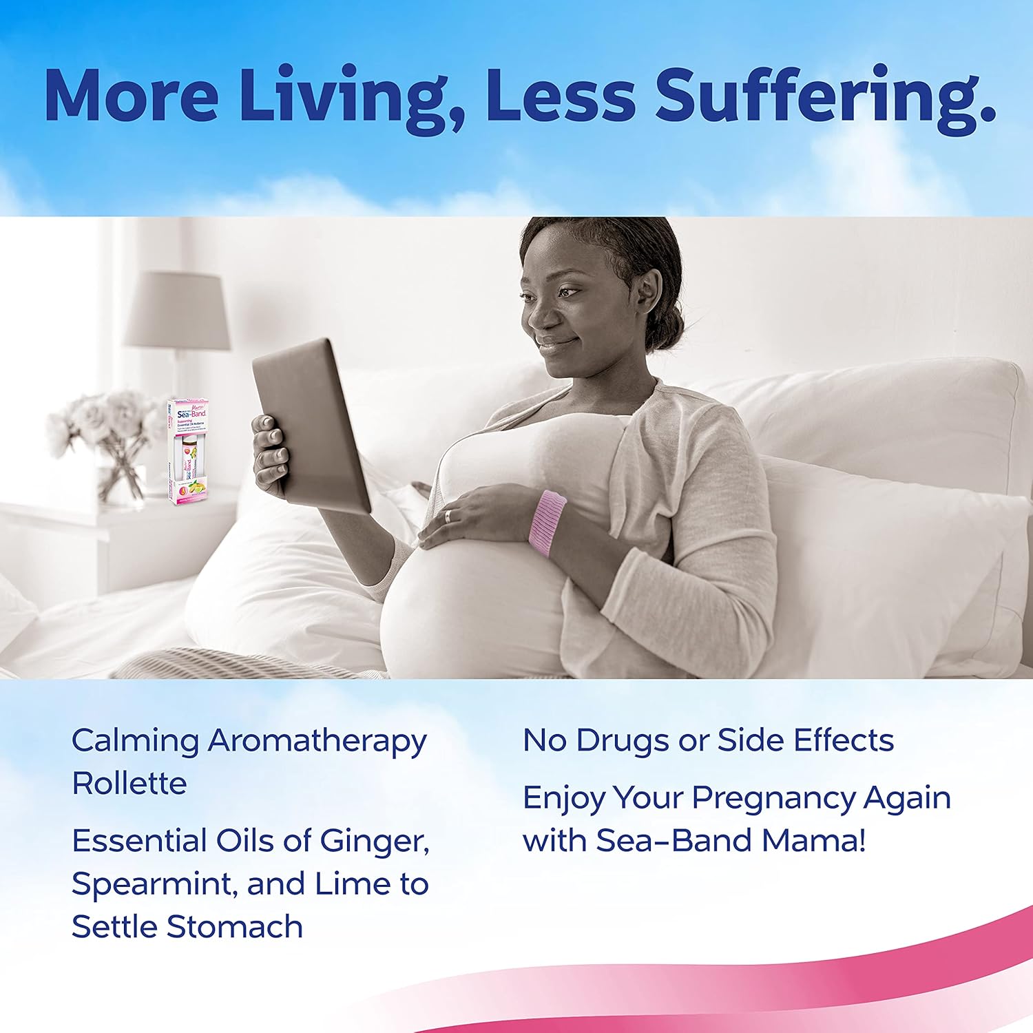 Sea-Band Mama! Essential Oil Calming Aromatherapy Rollette for Morning Sickness Relief