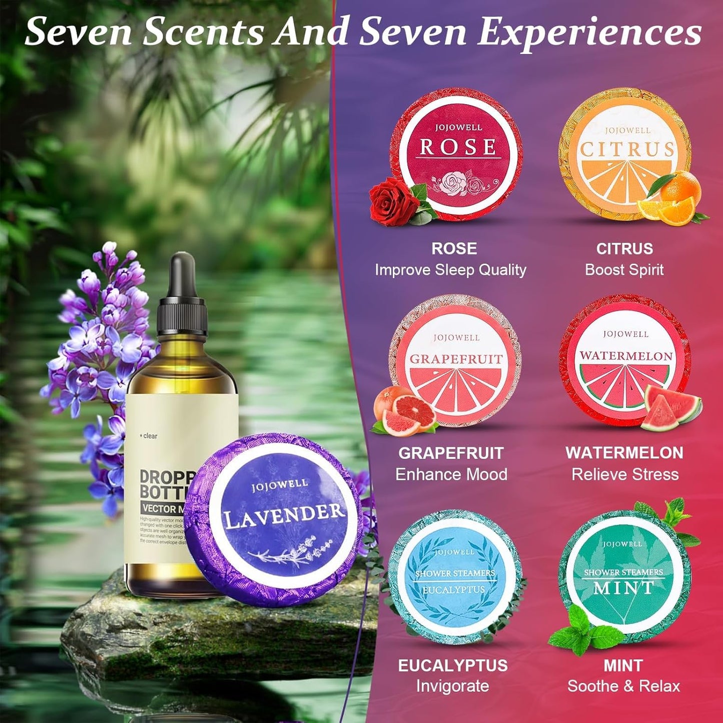 Shower Steamers Aromatherapy - 21Pcs Birthday Gifts for Women, Mom, Wife, Her, Best Friend, Daughter, Sister, Teens & Girlfriend, Self Care with Natural Essential Oils Relaxation Home SPA Gift Set