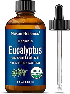 Organic Eucalyptus Essential Oil 30 ml - Pure, Natural Oil for Aromatherapy, Diffusers, DIY, Candle and Soap Making Scent - Nexon Botanics