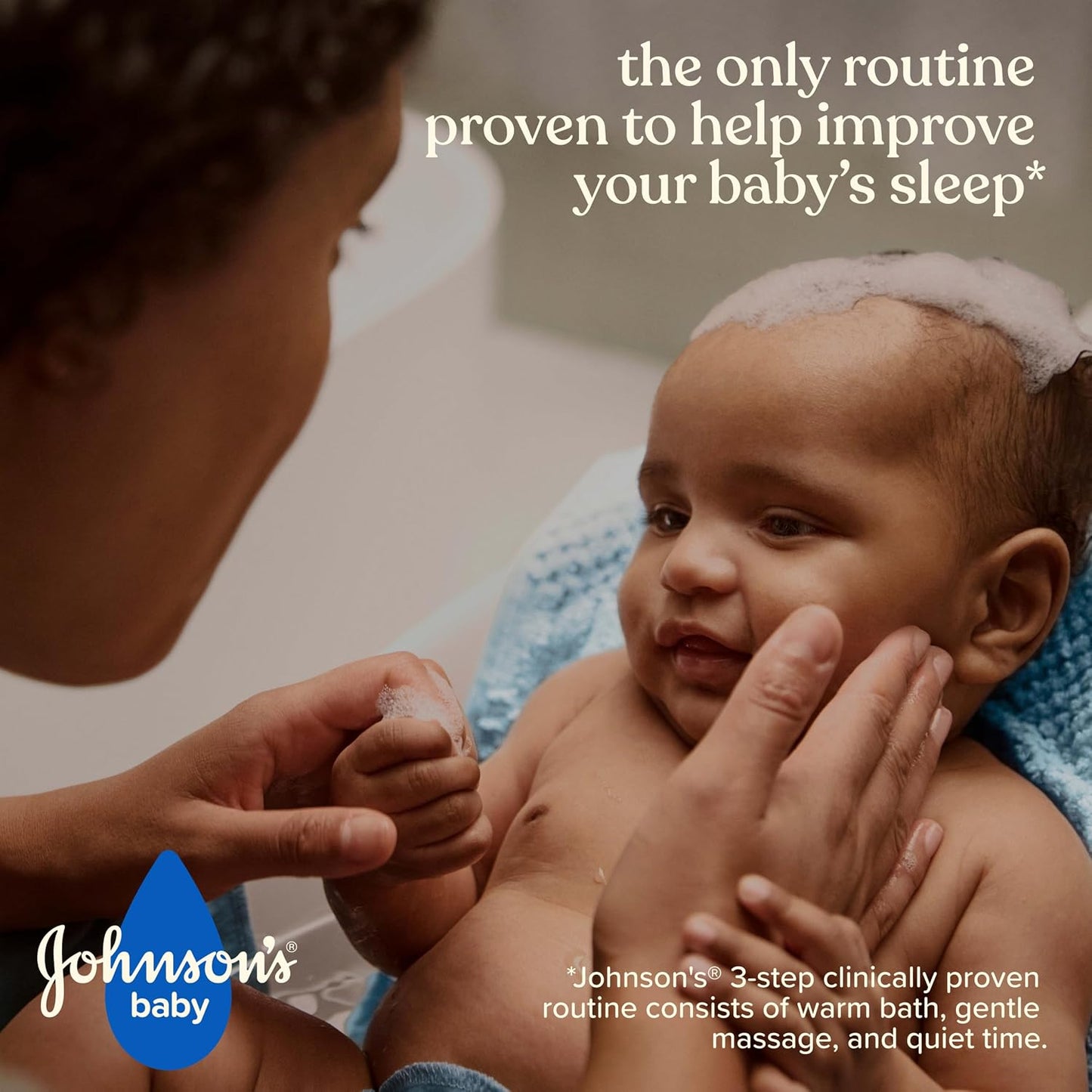 Johnson's Bedtime Baby Bath with Soothing NaturalCalm Aromas, Hypoallergenic & Tear-Free Liquid Baby Bath Formula, No Parabens, Sulfates, Dyes, or Phthalates, 27.1 fl. oz