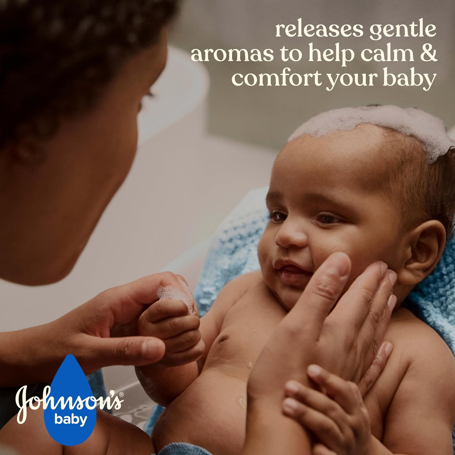Johnson's Baby Soothing Vapor Bath with Calming Aromas to Relax Babies, Gentle No More Tears Formula, Soothes & Comforts Baby, Hypoallergenic, No Added Parabens, Sulfates & Dyes, 13.6 fl. oz