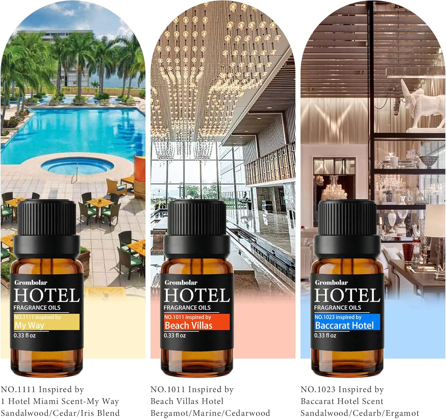 Essential Oils Set-Hotel Collection Diffuser Oil Gift Set,Premium Essential Oil for Diffusers, Home Care, Fragrance, Humidifiers