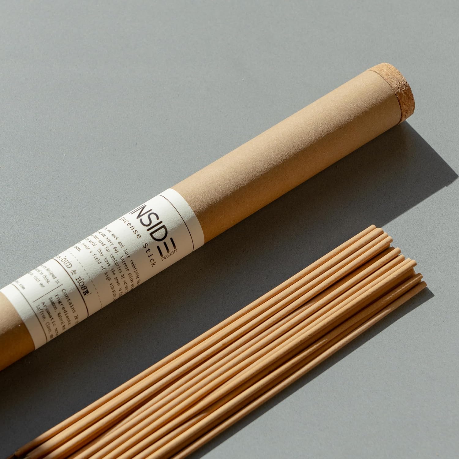 Oud & Rose Incense Sticks – Rich Oud & Soft Rose Scent – 11 Inch Bamboo Core – Clean Burning, Low Smoke – Lab Tested Quality – Long Lasting – 20 Sticks