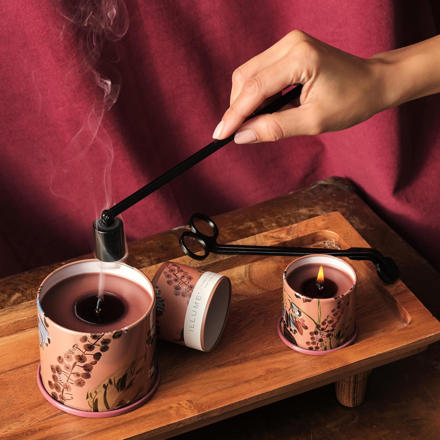 Illume Essentials Beautifully Done Candle Snuffer, Gold