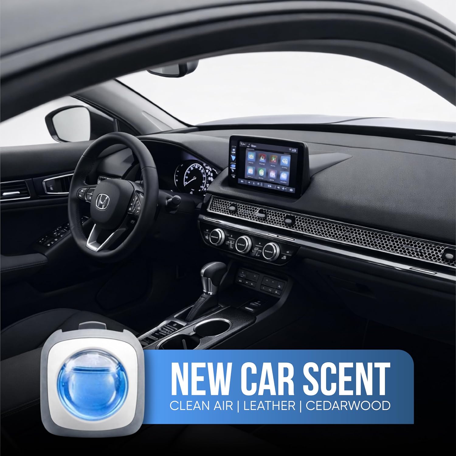 Air Jungles New Car Scent Car Air Freshener Vent Clip, 6 Count Long Lasting Up to 180 days, Natural Essential Oil Car Fragrance Accessories for Women and Men, Odor Eliminator - 4ml Each