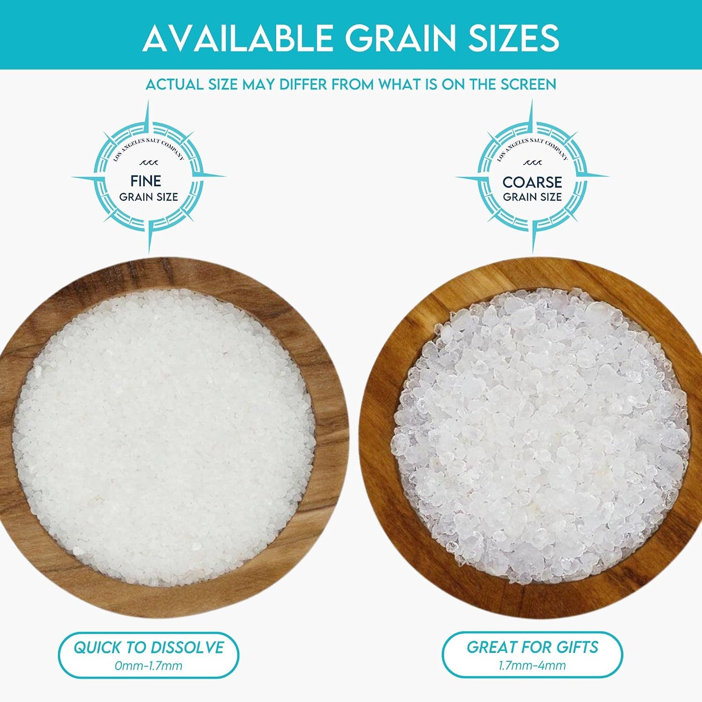 LA Salt Co.'s 100% Pure and Natural Dead Sea Salt Bulk 55 lb Bag, Fine Grain