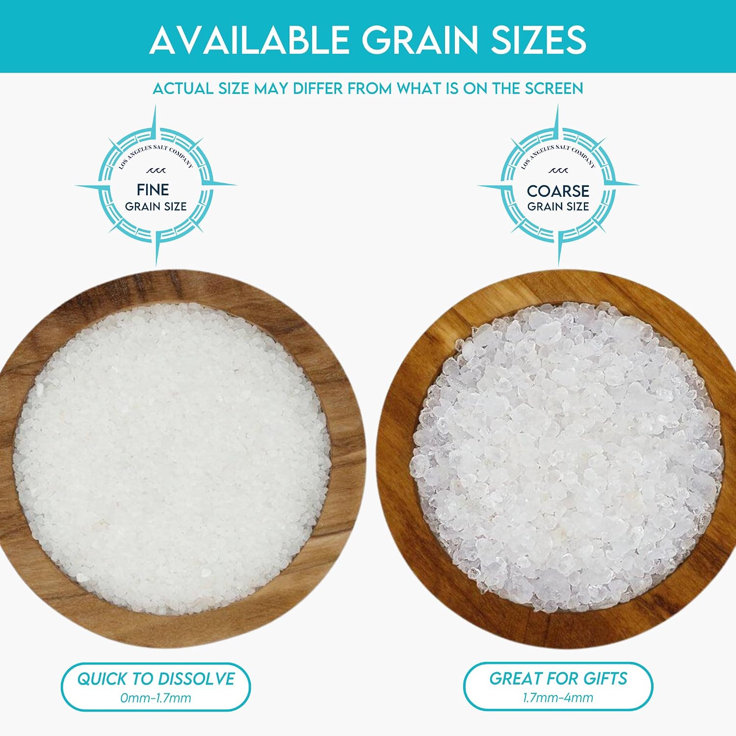 LA Salt Co.'s 100% Pure and Natural Dead Sea Salt Bulk 55 lb Bag, Fine Grain