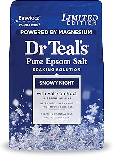 Dr Teal's Epsom Salt Magnesium Soak, Snowy Night, 3 lbs