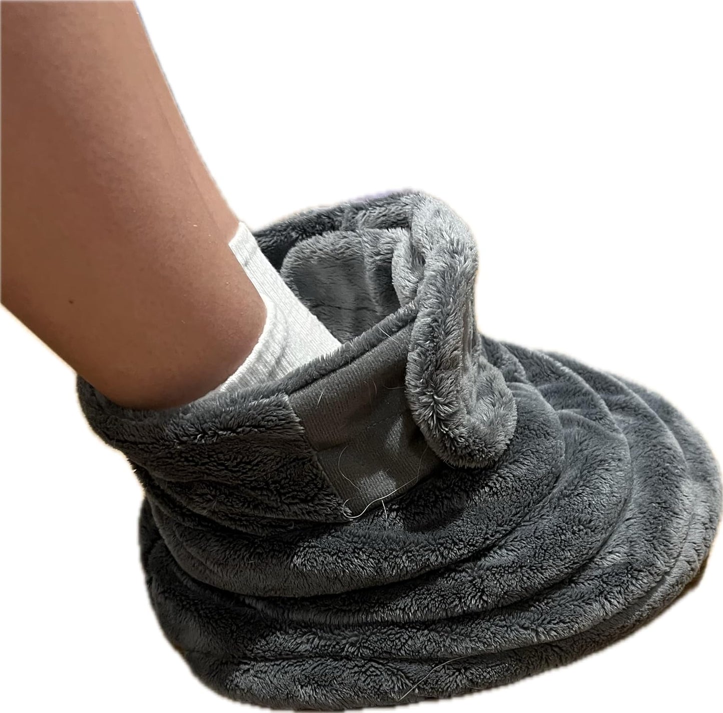 Cozy Microwavable Foot Warmer with Soft Fleece - Soft Comfort hot Pack for feet – Small-Med - Reusable Heat Pack for Cold Feet, Soothing Pain & Relaxation – No Charging, just Heat and Relax