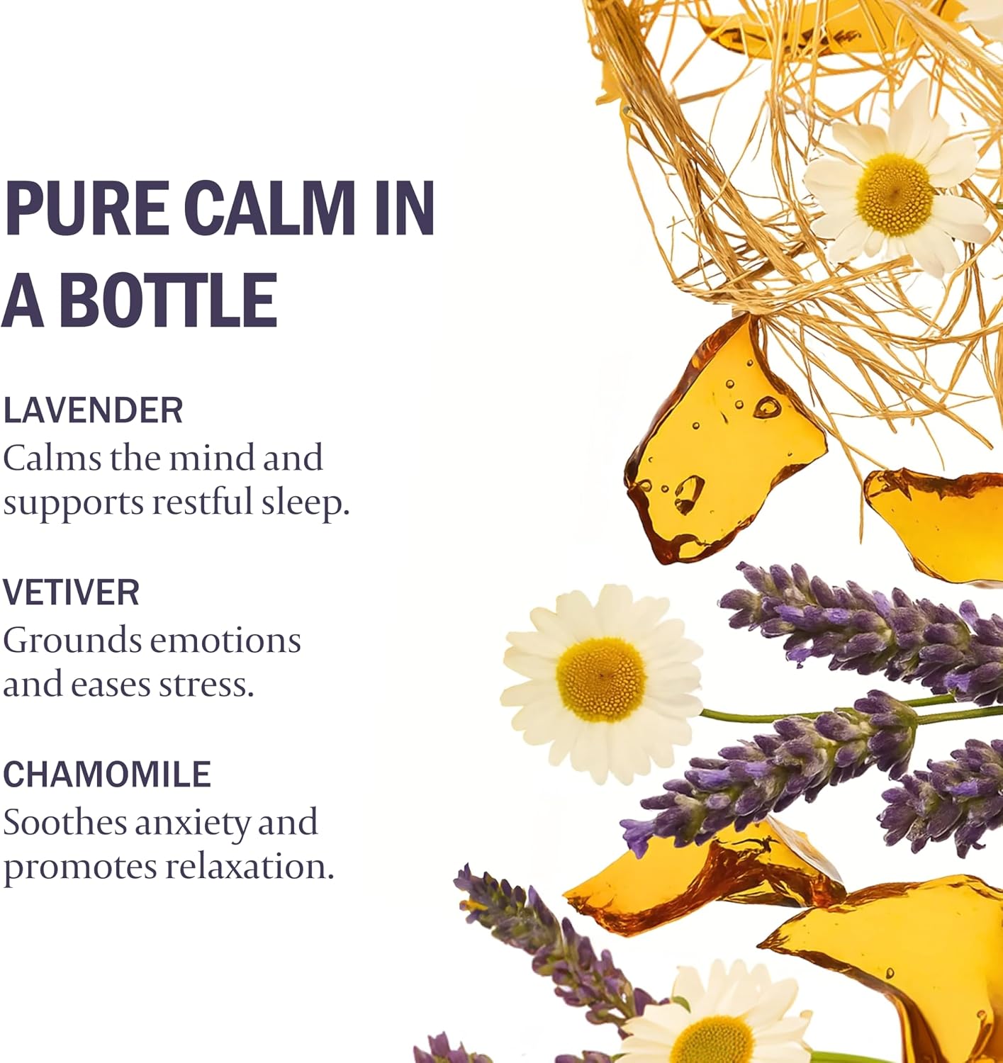 Kair Pillow Spray Mist - Lavender, Vetiver & Chamomile | Natural Aromatherapy Pillow Mist, 3.4 Fl Oz Refillable Glass Bottle, 100% Pure Essential Oils, Vegan Cruelty-Free, Calming Relaxing Scent