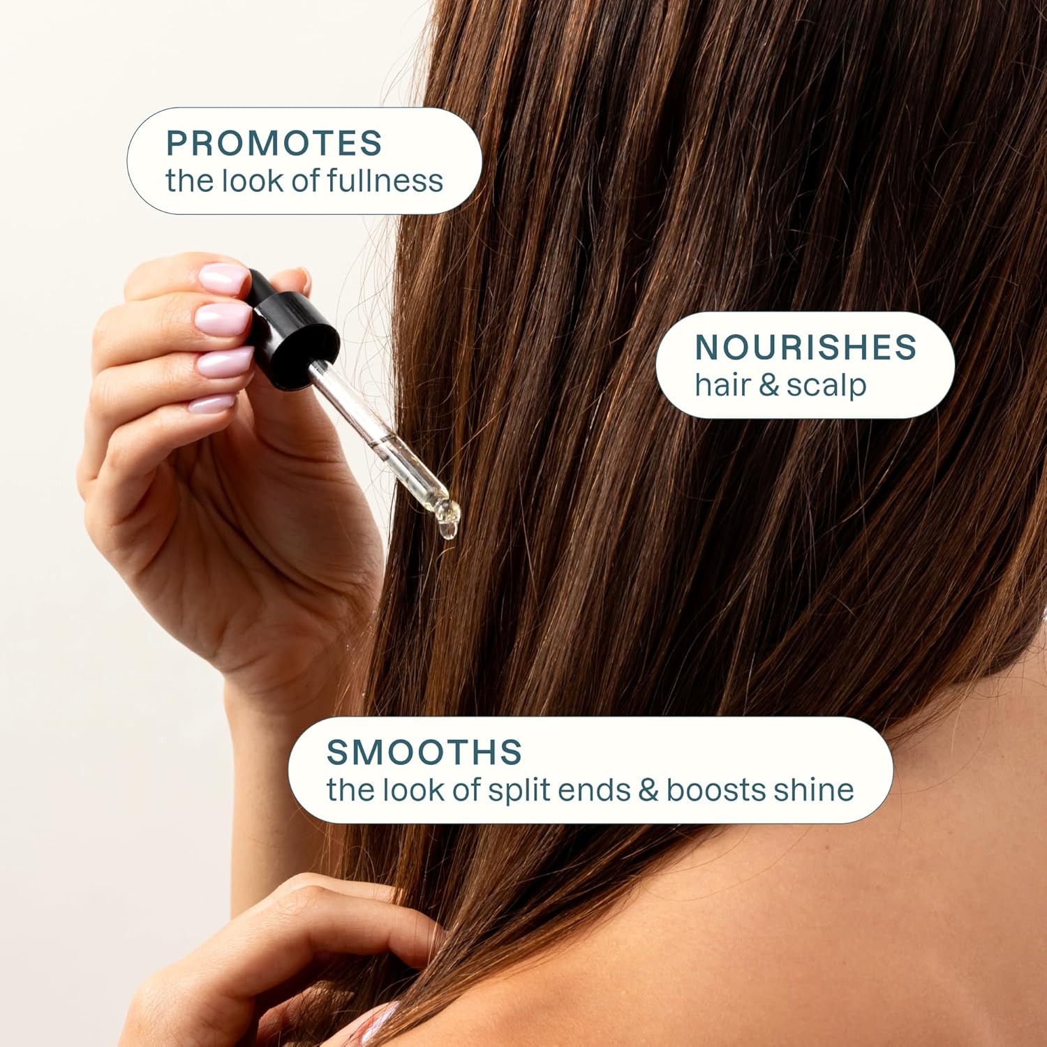 Cliganic Rosemary Hair & Scalp Oil with Biotin & Jojoba With Herbal Organic Ingredients - Serum To Smooth & Soften Frizzy, Damaged Hair, Split Ends & Dry Scalp Promote Fuller-Looking Hair 2 Fl Oz