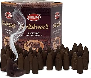 Sandalwood Backflow Incense Cones for Waterfall Inciensos Aromaticos|Incienso|Inciense|Insienso