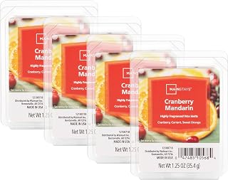 Mainstays Scented Wax Cubes 1.25oz 4-Pack (Cranberry Mandarin)
