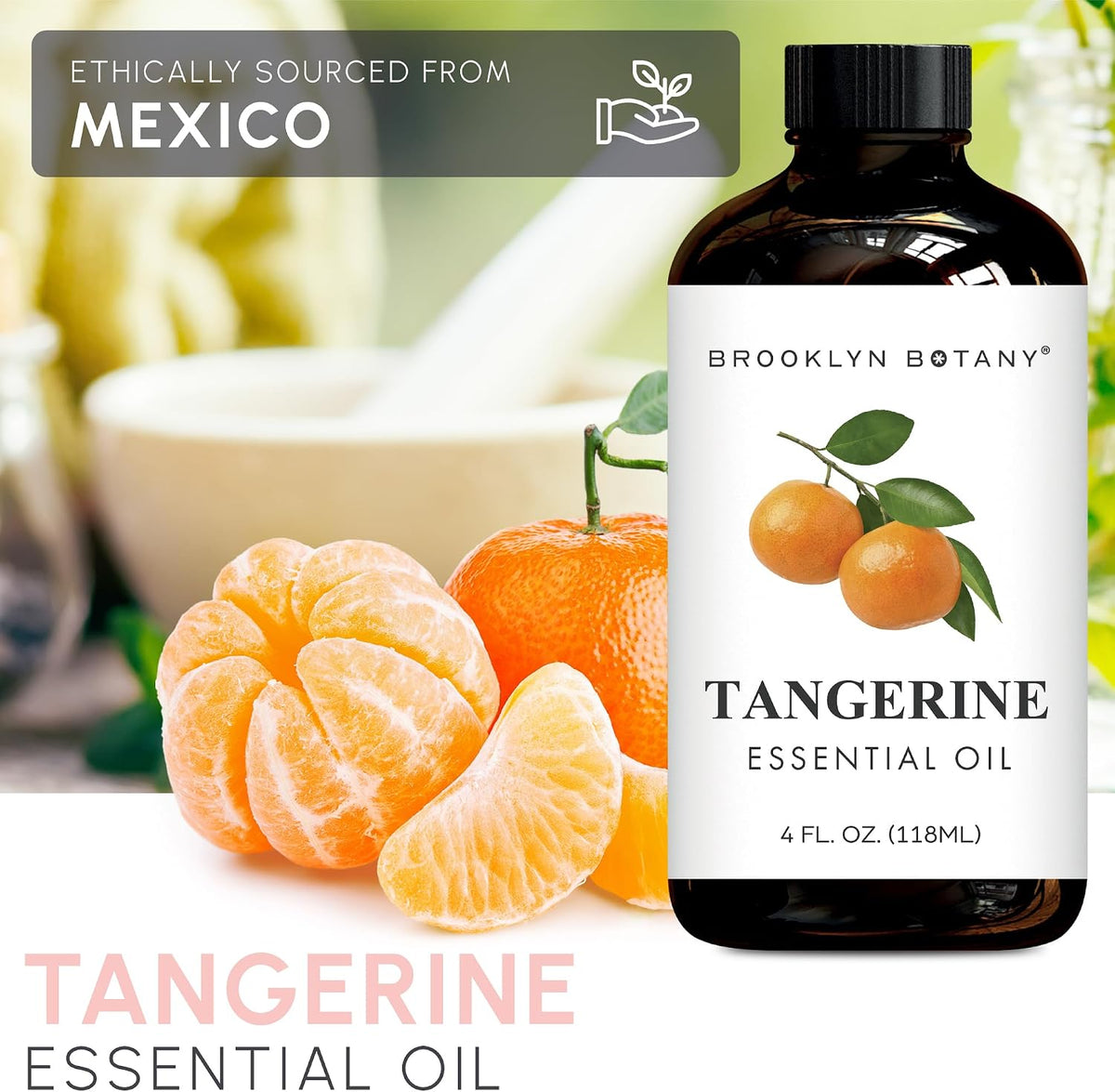 Brooklyn Botany Tangerine Essential Oil - Huge 4 Fl Oz