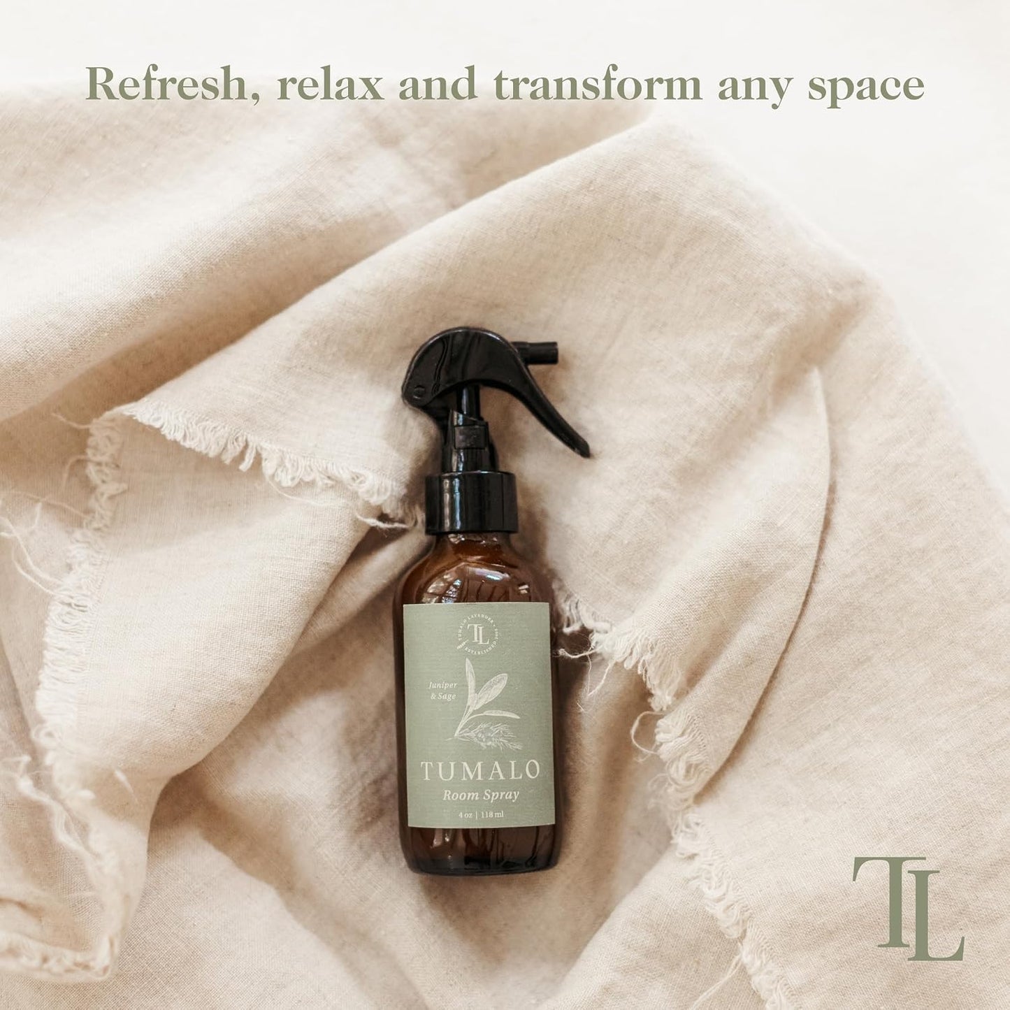 Room Spray - Sophisticated, All-Natural Home Fragrance, Pure Essential Oil Air Freshener & Odor Eliminator, Refreshing Scent - Made in the USA, Vetiver & Lavender, 4 oz Glass Bottle
