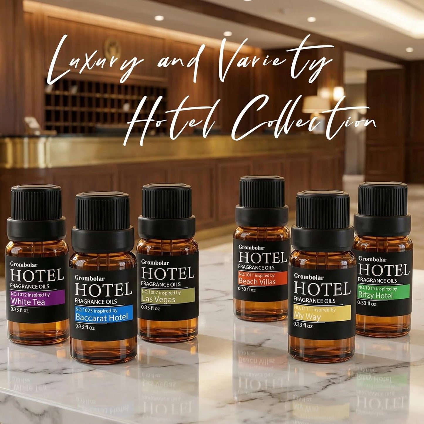 Essential Oils Set-Hotel Collection Diffuser Oil Gift Set,Premium Essential Oil for Diffusers, Home Care, Fragrance, Humidifiers
