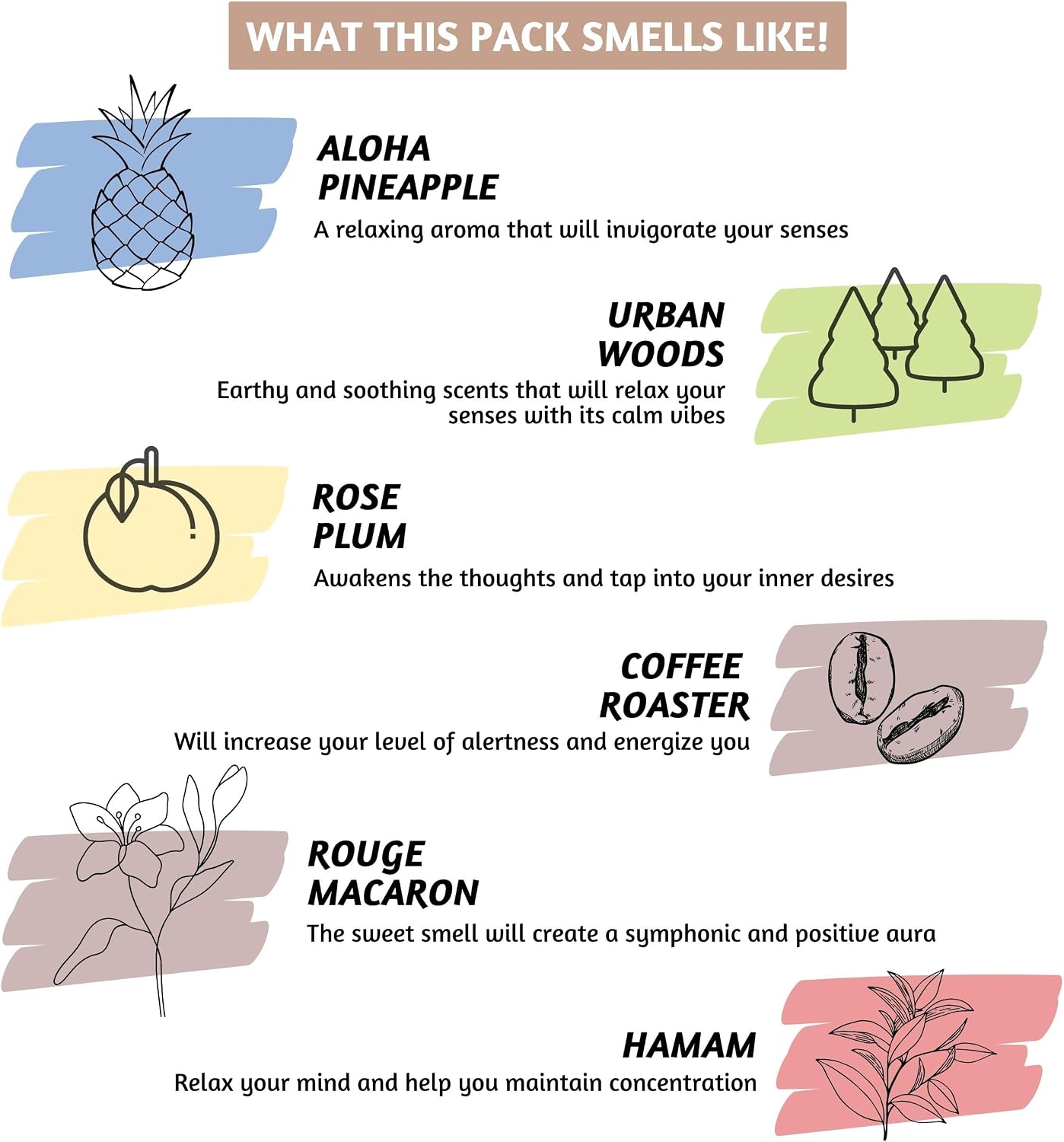 Folkulture Incense Sticks (240 Sticks) | Set of 12 Premium Incense Sticks Variety Pack Aromatherapy Gifts | No Charcoal, Organic, Non Toxic, 45 Mins, Long Burning Vanilla, Caramel, Rose Insence-Sticks