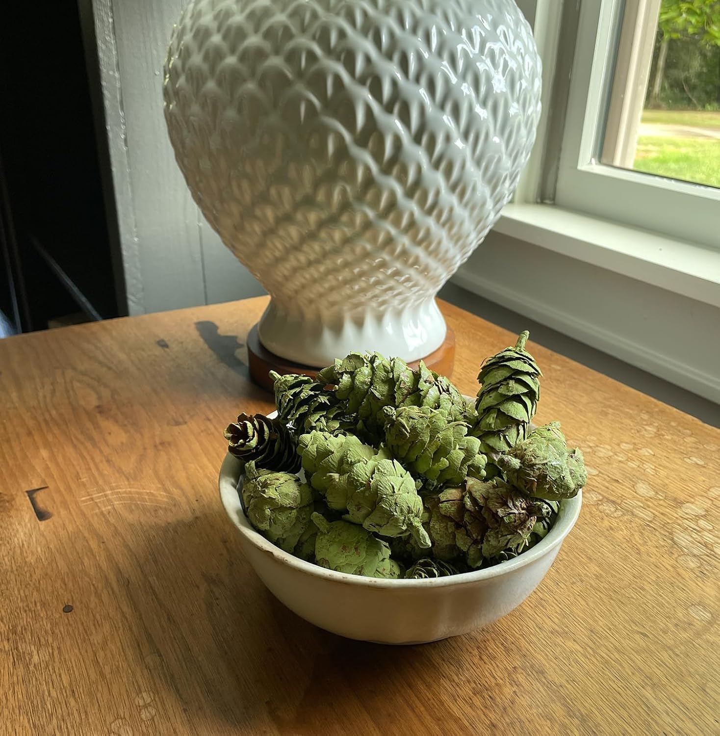 Hillhouse Naturals - Potpourri Pine Cones - Fragrant Versatile Potpourri Bowl Filler & Winter/Holiday Decor - with Pine, Cedar & Citrus Peel - Made in the USA - Green - Cedar & Pine Scent - 8 oz