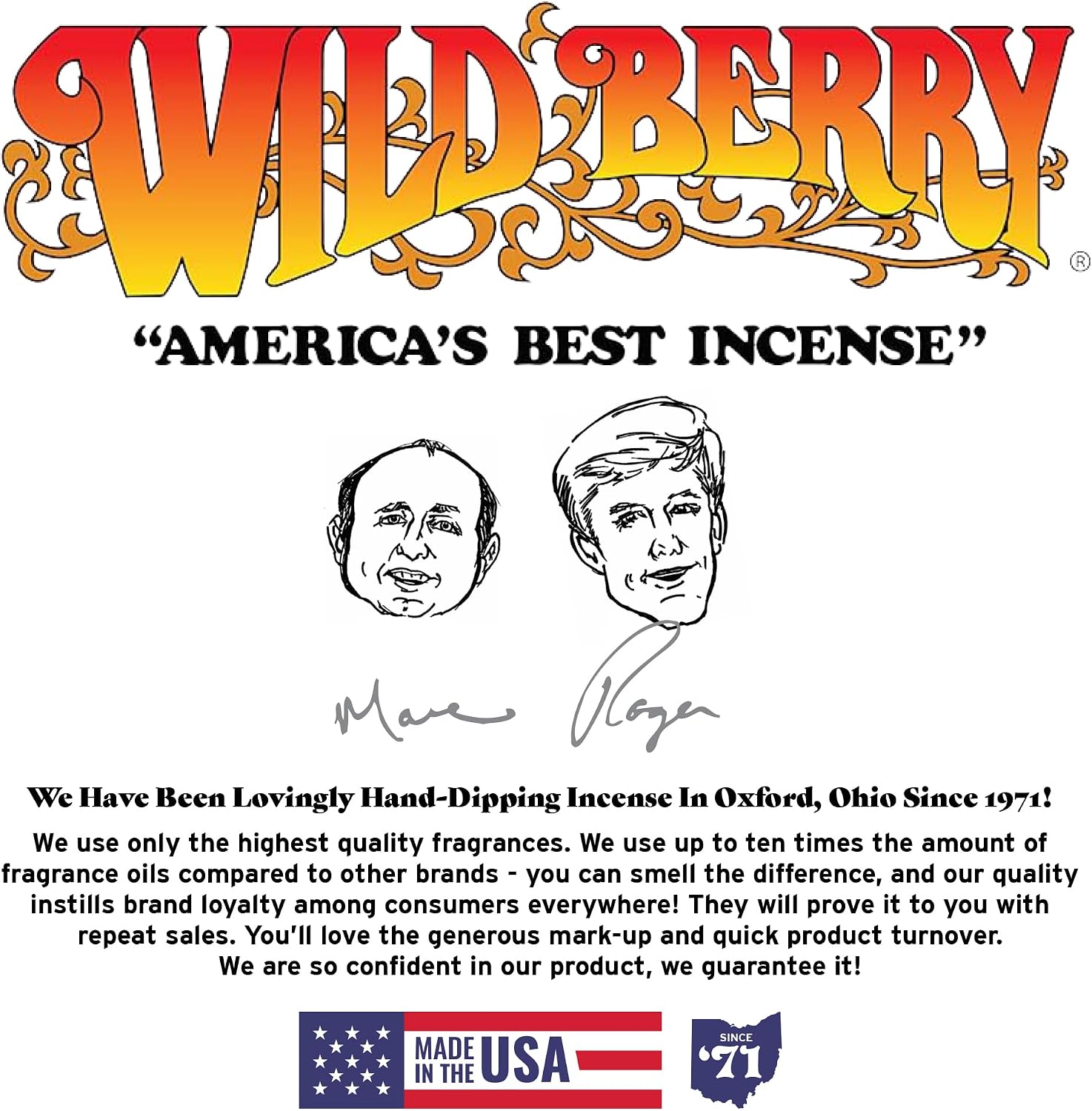 Wild Berry Incense Sticks - Dragon's Blood - Exotic Earthy Fragrance with Sandalwood and Musk - Hand Dipped in the USA (100 Count)
