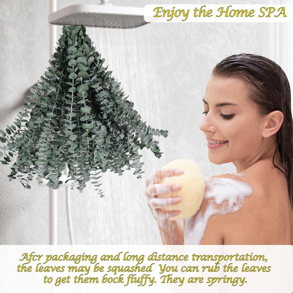 16 Pcs Dried Eucalyptus Stems for Shower Hanging