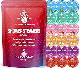 Shower Steamers Aromatherapy - 18 Pack Shower Bombs | Christmas Stocking Stuffers for Adults Women Teens White Elephant, Birthday Gifts, Organic Essential Oils Relaxation Home SPA