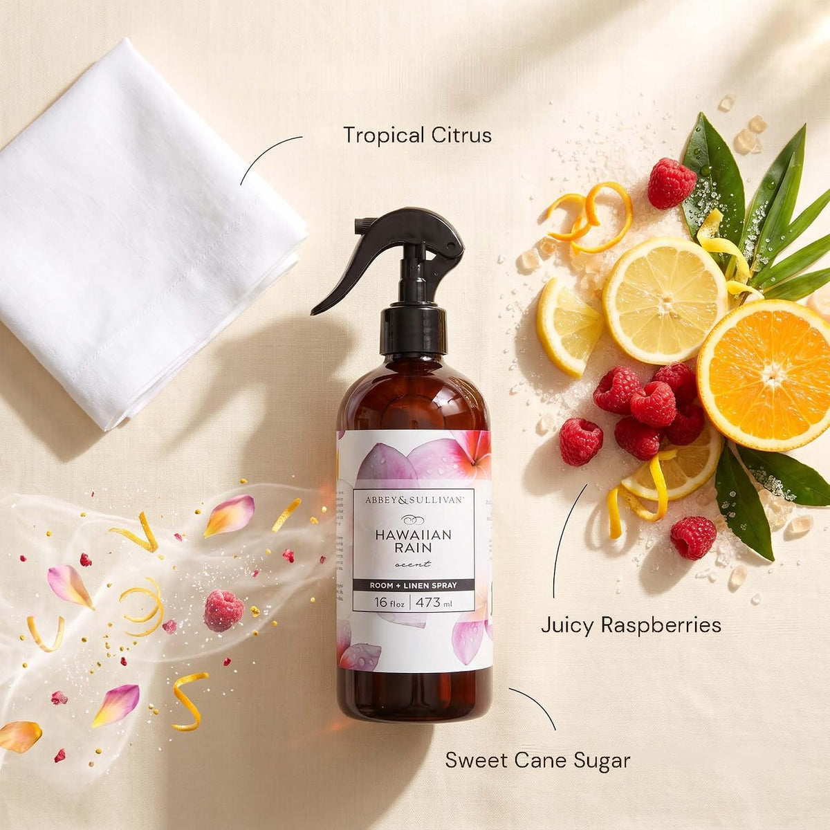 Abbey &amp; Sullivan Linen Spray, Hawaiian Rain, 16 oz