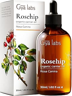 Gya Labs Rosehip Oil - 1 Fl Oz - Carrier Oil for Hair, Skin, Face, Scalp & Body Massage