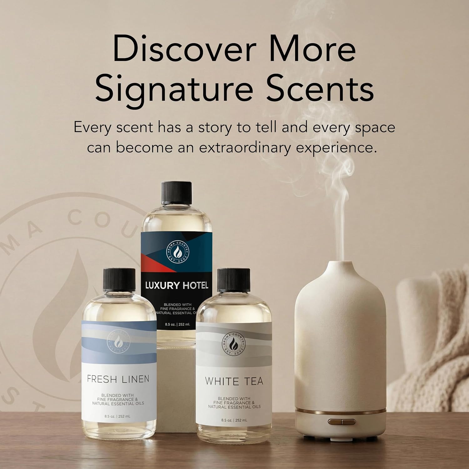 Aroma Country Pistachio & Salted Caramel Diffuser Oil - Luxury Dessert-Inspired Nutty Caramel Fragrance Oil, Home Aroma for Diffusers & Room Spray - Premium Aromatherapy Oils & Home Scent (4 Fl Oz)