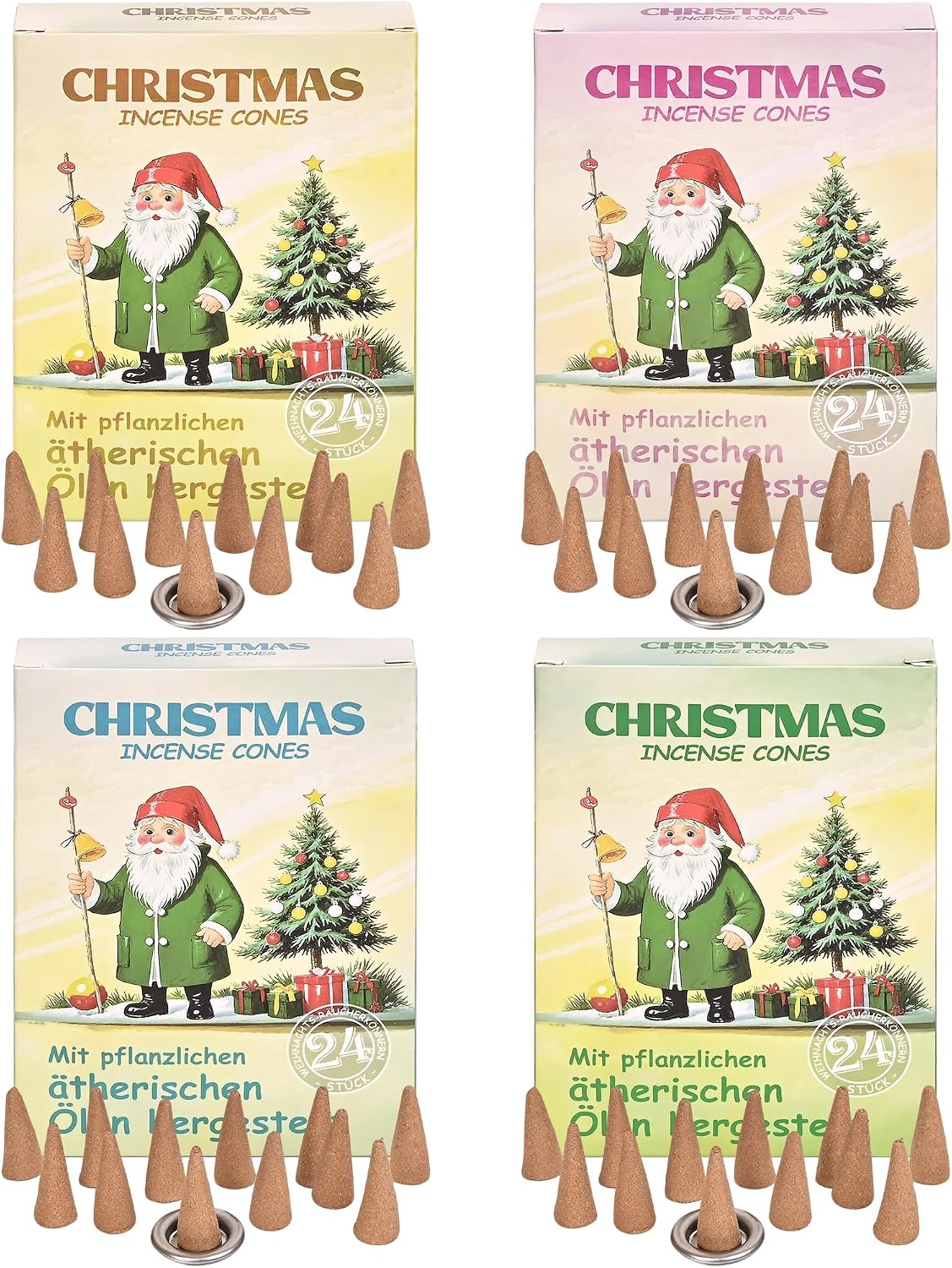 Christmas Incense Cones 96 pcs - Balsam Fir Create a Warm Cozy Holiday Atmosphere with Festive Aromas
