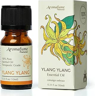 AROMAFUME Ylang Ylang Essential Oil - 100% Natural, Therapeutic Grade Essential Oils - Pure, Tropical Aromatherapy Oil for Home Diffusers - Gifts for Her - 10ml
