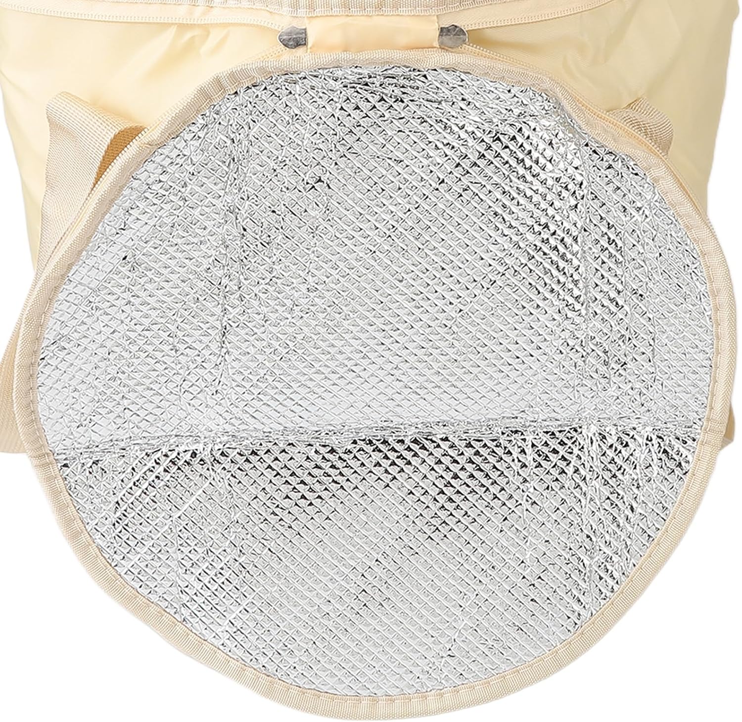 ZJchao Collapsible Foot Soaking Bath Bag, Portable Insulated Foot Bath for Home Pedicure Basin with Lid, Foot Spa Soaking Feet Home Pedicure Basin Outdoor Camping (Champagne)
