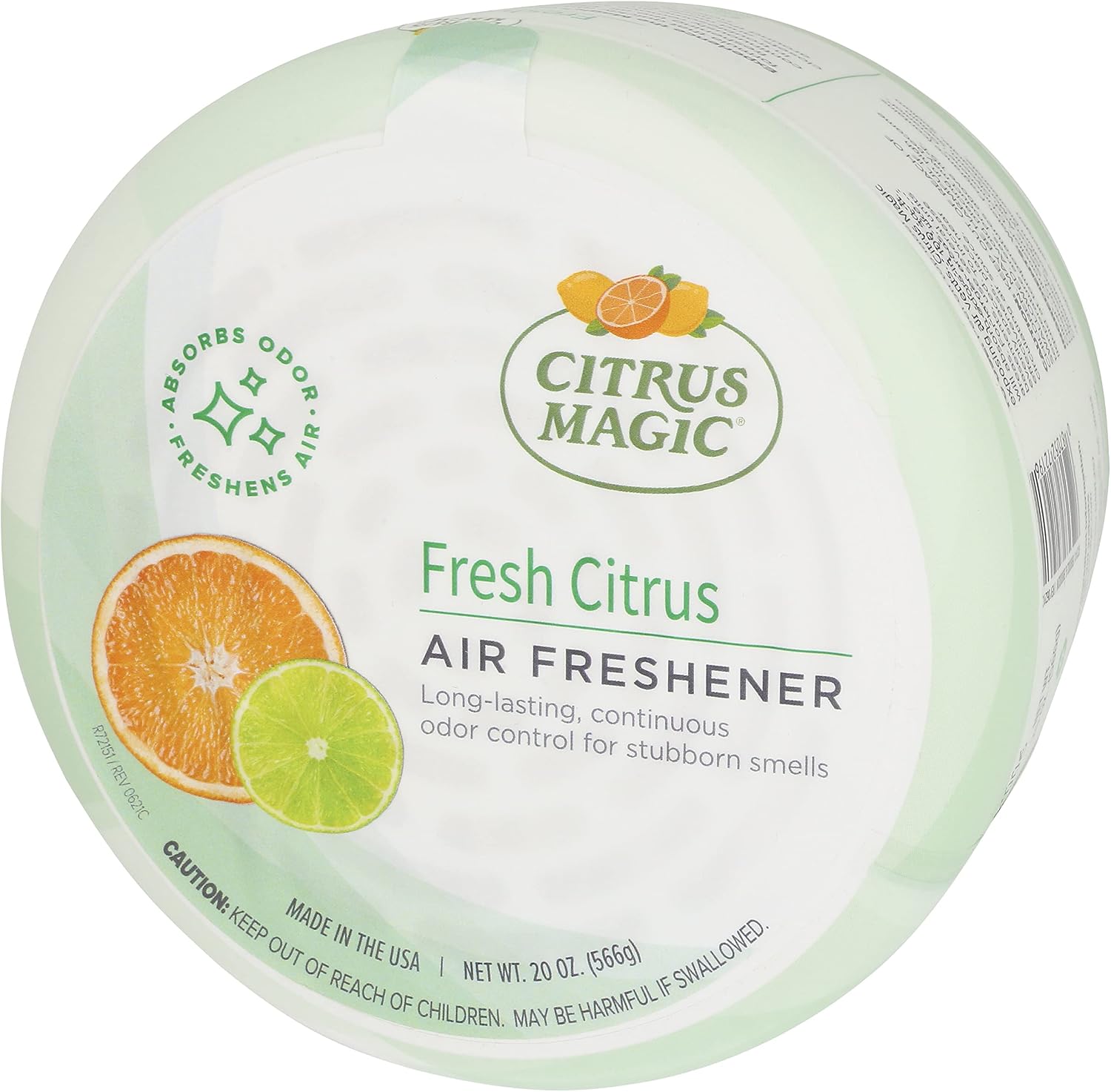 Citrus Magic Odor Absorbing Solid Air Freshener, Fresh Citrus, 20-Ounce, Pack of 2