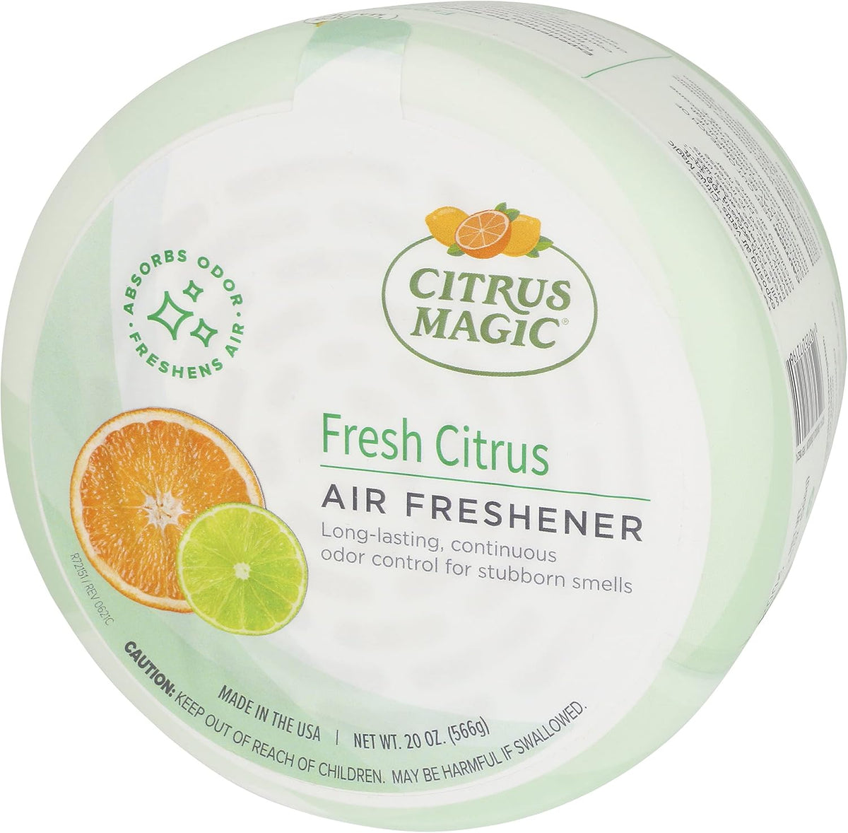 Citrus Magic Solid Air Fresheners, Fresh Citrus, 20 Ounce, Pack of 2