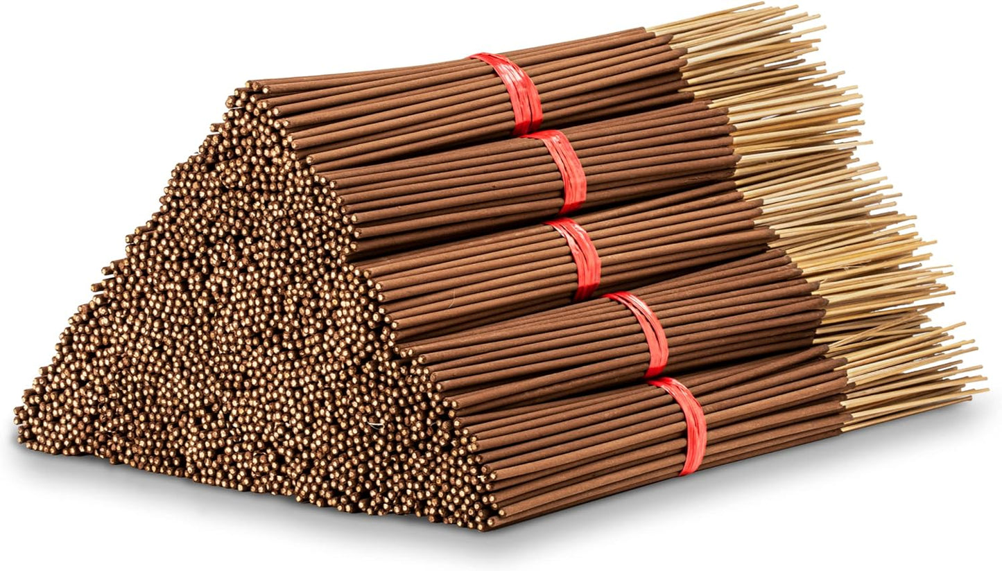 1000 Unscented Incense Sticks 11" Bulk - 100% Natural Joss and Bamboo Punk Blanks - Great for DIY Aromatherapy Incense Making.
