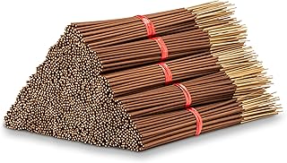 1000 Unscented Incense Sticks 11" Bulk - 100% Natural Joss and Bamboo Punk Blanks - Great for DIY Aromatherapy Incense Making.